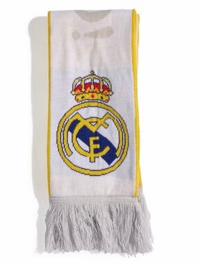 Adidas Real Madrid FC Home White And Gold Scarf